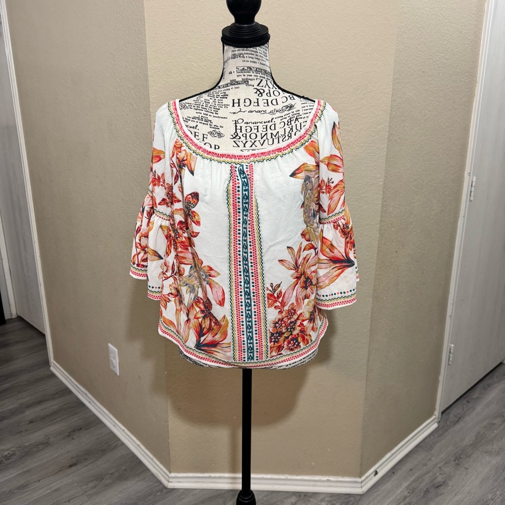 Jealous‎ Tomato Multicolor Floral Blouse